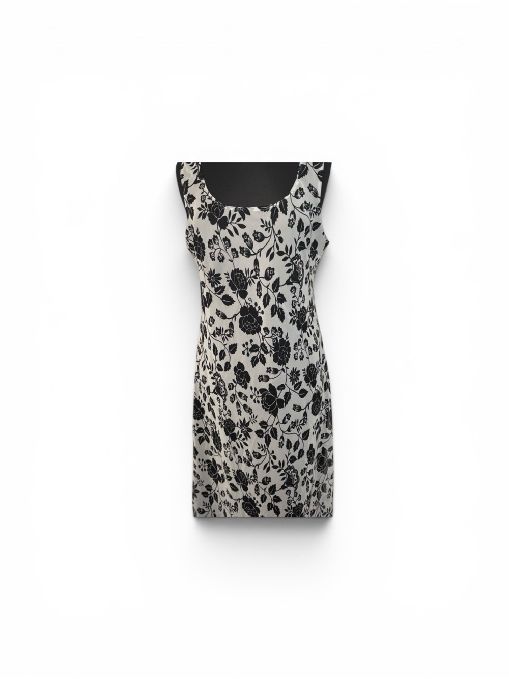 Studio 1940 Black & White Floral Sleeveless Dress Size 14